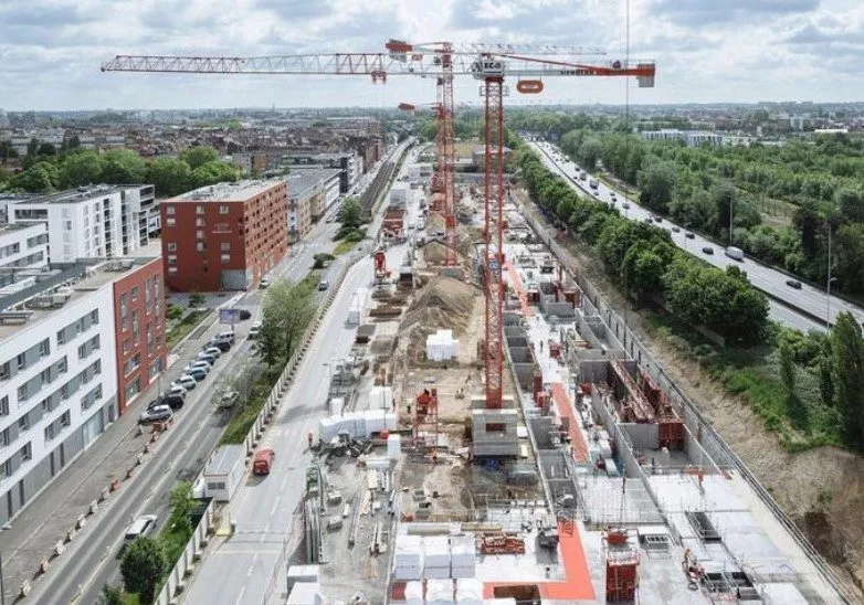 Le chantier de la cité administrative de Lille